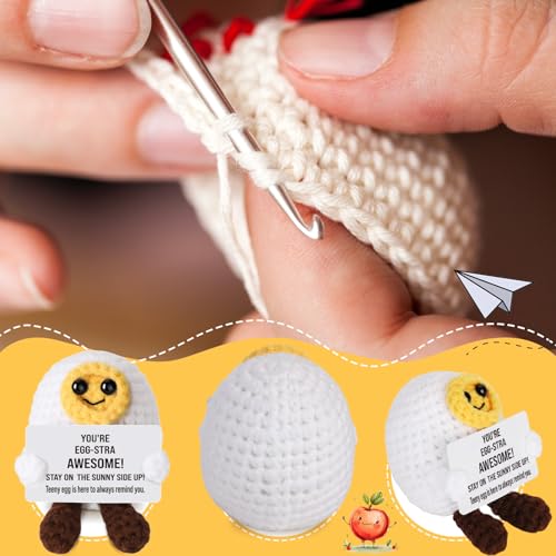 You're Egg-stra Awesome Crochet Egg – Handmade Encouragement Gift