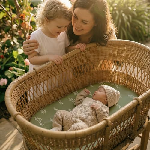 GLLQUEN Baby Bassinet Sheets 2-Pack - Beyond the Horizon