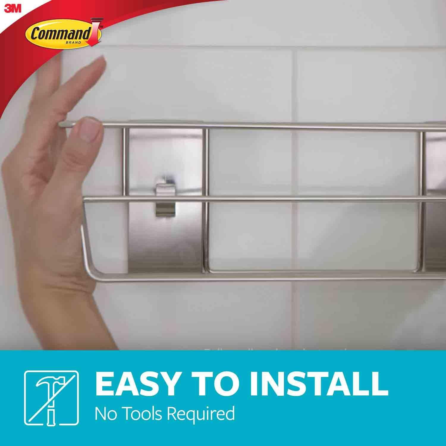 Command Shower Caddy - Water-Resistant Strips for Easy Bathroom Organization | Durable Design