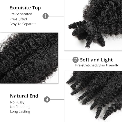 Orientfashion Afro Spring Twist Hair Extensions 10 Inch 3 Packs