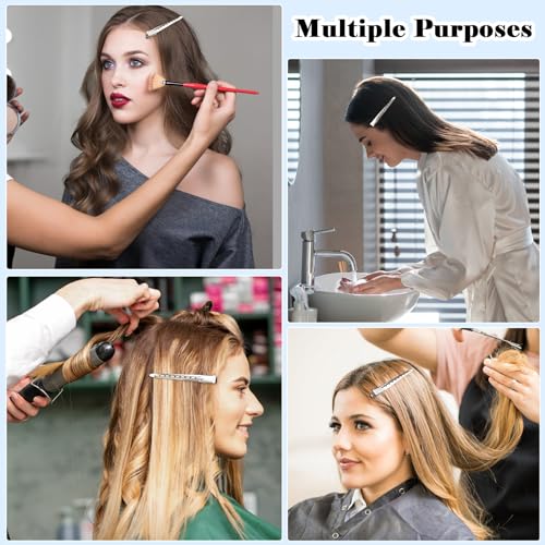 Gingbiss 3.5 Inch Metal Alligator Hair Clips for Styling and Pin Curls