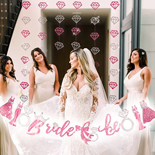 Rose Gold Bachelorette Banner & Diamond Garlands Set