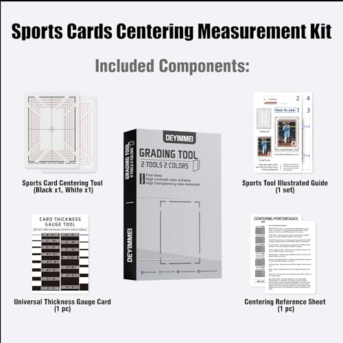 Deyimmei Sports Card Grading Tool Set - Centering & Thickness Measurement