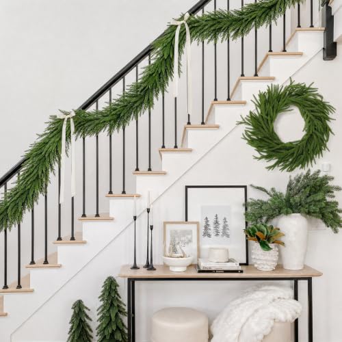 6FT Norfolk Pine Garland Real Touch Christmas Decor - Outdoor & Indoor