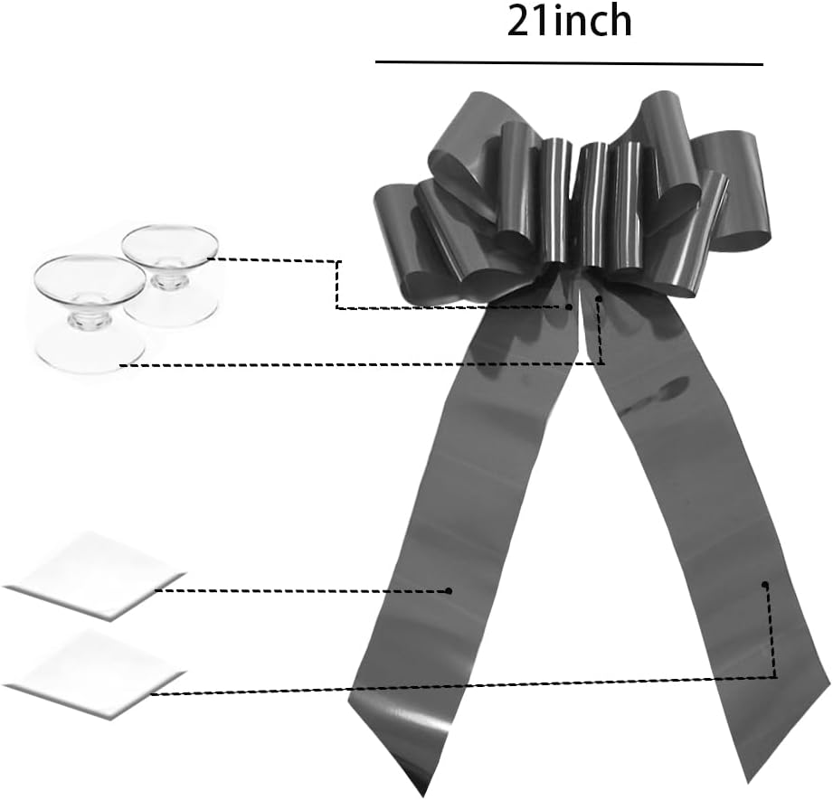 Skiennix 23-Inch Giant Car Bow - Perfect Pink Gift Bow for Weddings, Birthdays & Christmas Decor