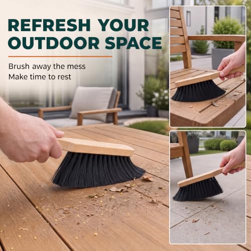 10.4" Hand Broom with Medium-Soft Bristles for Versatile Cleaning