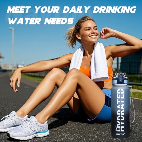16.9 oz Motivational Tritan Water Bottle - BPA-Free & Leakproof