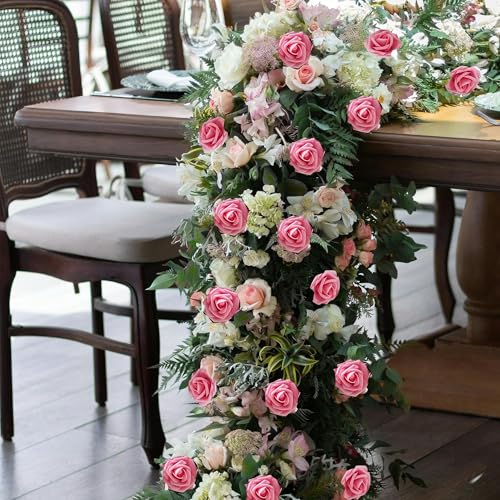 Pink Foam Roses - 16Pcs Artificial Flowers for DIY Decor