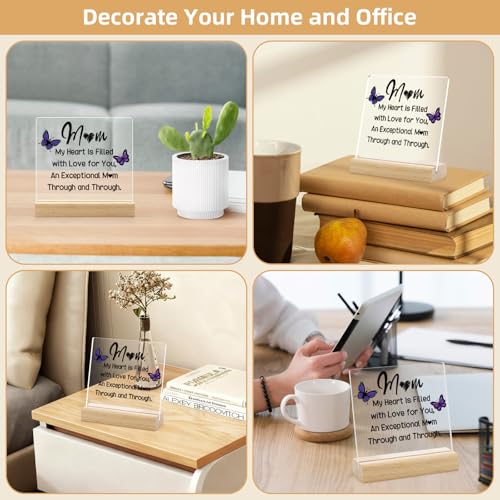 Unique Acrylic Plaque Gift for Mom - Appreciation Desk Decor