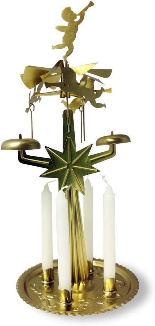 Idena Glockenspiel Lights - 4 Candle Musical Decoration for Festive Occasions