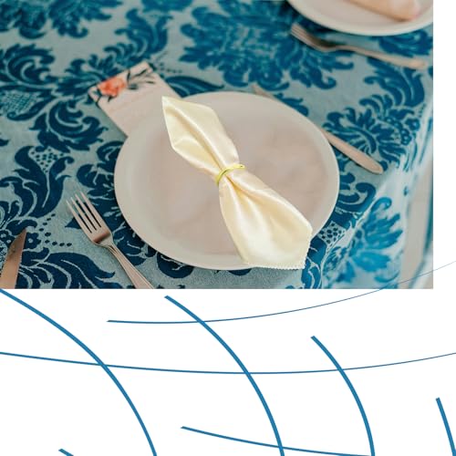 Gold Stainless Steel Napkin Rings - 10 Pcs Round Set for Table Decor