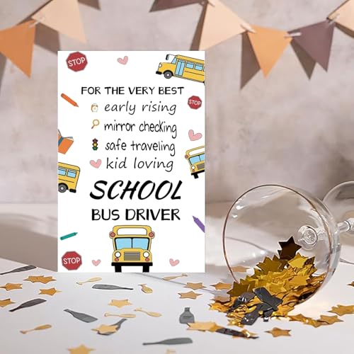 Bus Driver Thank You Cards - Heartfelt Appreciation Gifts