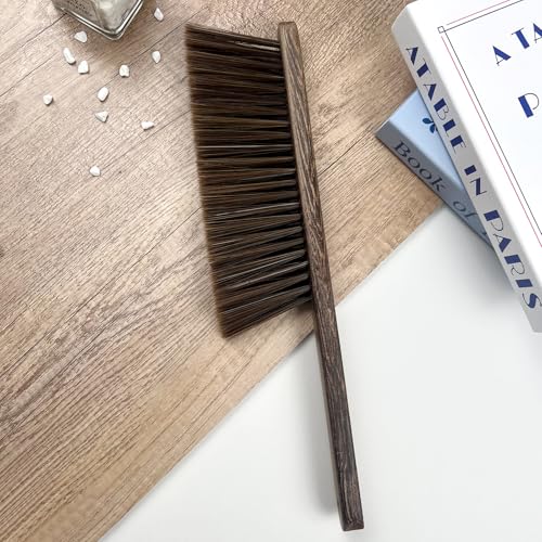 Handheld Wood Dusting Brush with Soft Bristles for Cleaning
