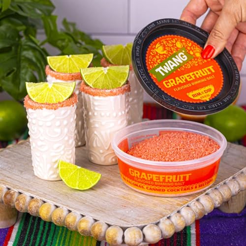 Twang Grapefruit Salt Rimmer for Margaritas & Cocktails - 4 Oz (Pack of 1)