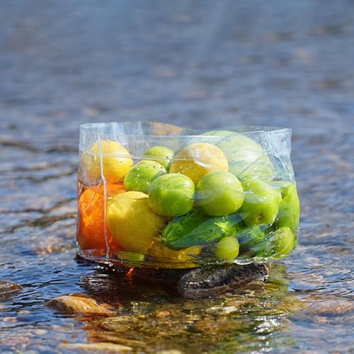 Portable Folding Water Bucket - Clear PVC for Camping & Fishing