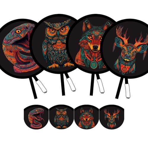 SUJJY 4 Pack Foldable Hand Fans – Pocket-Sized Portable Cooling Fans