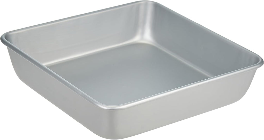 Wilton Square Cake Pan - 8 x 8 Inch Aluminum Bakeware for Even Heating | PFAS-Free Design
