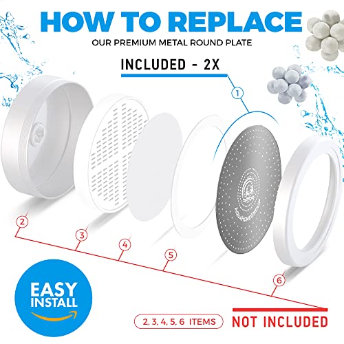 AquaHomeGroup 15 Stage Filtration Replacement Spray Plates - 2-Pack