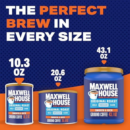 Maxwell House Original Roast Ground Coffee, 10.3 oz Canister
