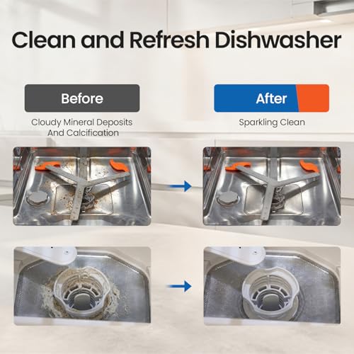 Botare Dishwasher Cleaning Tablets - 30 Pack Lemon Scented