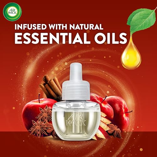 Air Wick Plug-In Scented Oil Refills, Apple Cinnamon Medley, 4 Pack