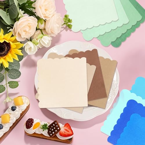 Gradient Brown Cocktail Napkins 120PCS 2-Ply Disposable Party Beverages