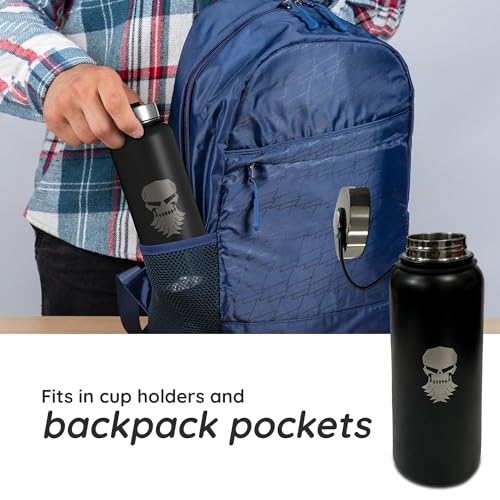 32oz Insulated Stainless Steel Water Bottle - Leakproof Travel Drink Flask