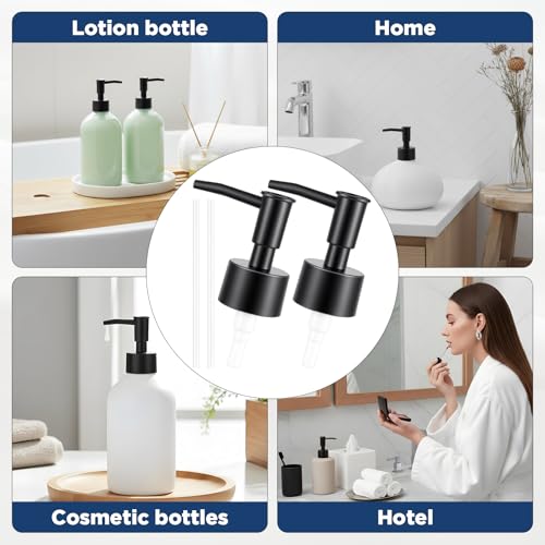 Leak Proof Soap Pump Replacement for 28/400 Bottles - 2 Pack