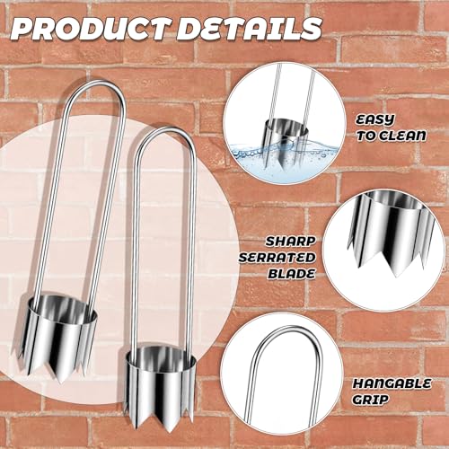 JJUNW Stainless Steel Apple Corer & Vegetable Slicer Tool (2Pcs)