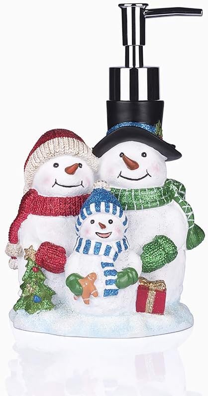 Christmas Snowman Soap & Lotion Dispenser 20oz Bathroom Decor