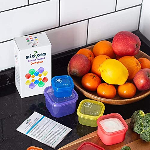 Miaform Portion Control Container Kit - 21 Day Meal Planner & eBook
