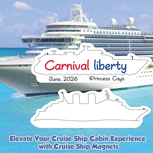 Cruise Ship Door Magnets Set - 2 Pcs Magnetic Decorations