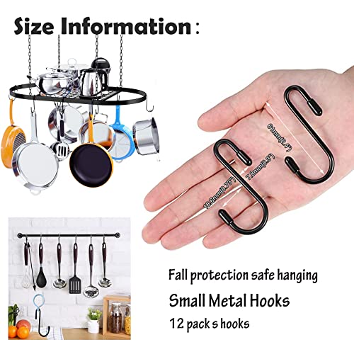 Anti-Drop S-Shape Wire Shelving Hooks - Heavy Duty Steel Rack Hangers