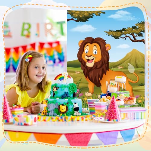 Pin The Tail on The Lion Party Game - Kids Birthday Supplies