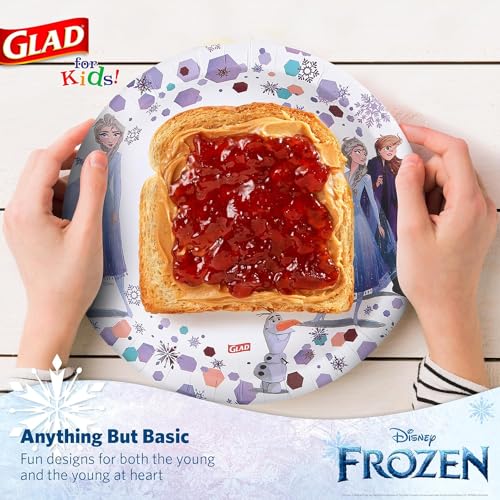 Glad for Kids Disney Frozen Paper Plates, 8.5 in, 40 Count (Pack of 8)