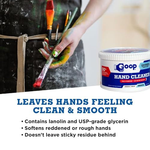 GOOP Multi-Purpose Hand Cleaner & Laundry Stain Remover, Unscented 14oz