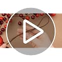 Burgundy Christmas Ball Ornament Garland 9 ft - Set of 2