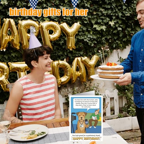 Funny 40th Birthday Card from Dog - Pet Years Joke Design