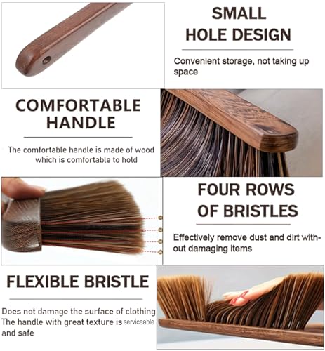 Zthluyc Hand Broom Brush - Soft Bristles for Dust Cleaning