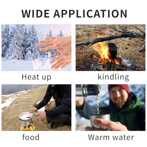LANXUANR Solid Fuel Tablets, 20-Pack (15g) - Smokeless Fire Starter
