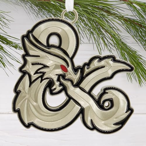 Dungeons & Dragons Honor Among Thieves Christmas Ornament - Metal Dragon Ampersand