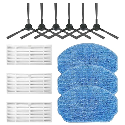 LVTENGAI BR151 Replacement Mop, Filter & Brush Set for Robot Vacuums - Blue & White
