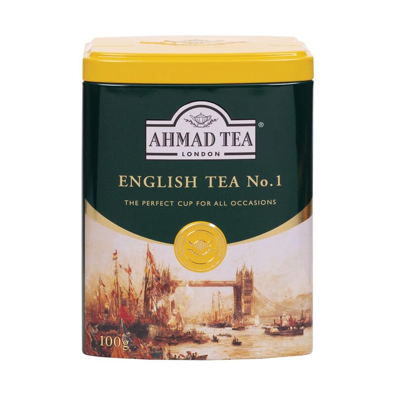 Ahmad Tea English Scene Gift Tin - English Tea No.1 100g - Premium Black Tea