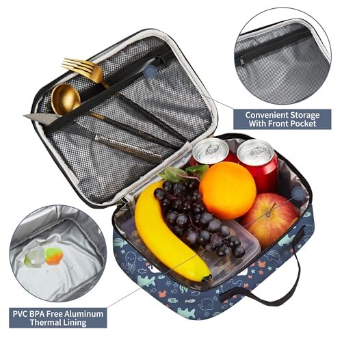 Kids Insulated Lunch Box Cooler Bag for School & Travel