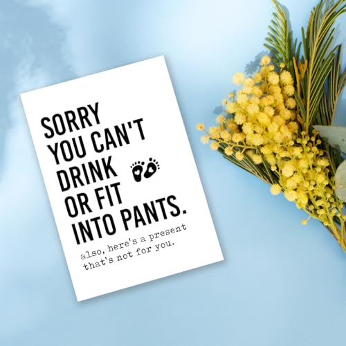 Funny & Sarcastic Baby Shower Card - Humorous Congrats for New Mom & Dad