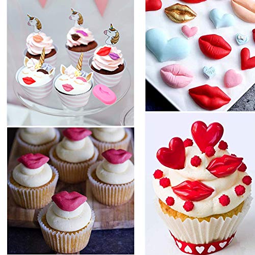 Lip Fondant Mold Silicone Candy & Cake Decoration Molds - Valentine's Day & Party