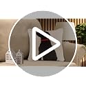 Dog Print Cotton Linen Throw Pillow Cover 18 x 18 Inch Decorative Cushion