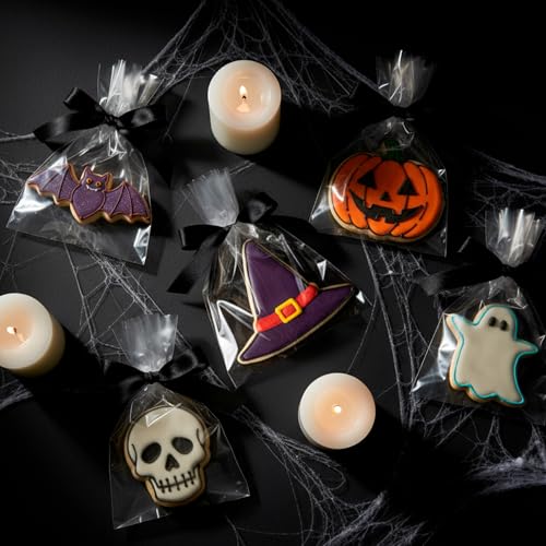Halloween Cookie Cutters Set - 5 Stainless Steel Shapes for Baking