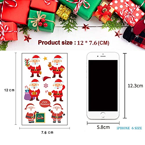 Felico Christmas Temporary Tattoos - 240 Pcs Xmas Party Favors