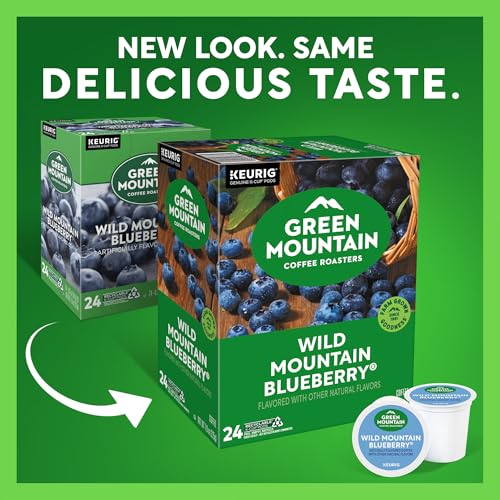 Green Mountain Wild Mountain Blueberry K-Cup Pods, Light Roast, 96 Count